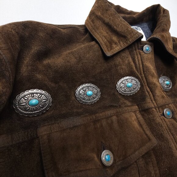 Moschino Vintage Southwestern Fringe Velvet Jacket - Picture 8 of 13